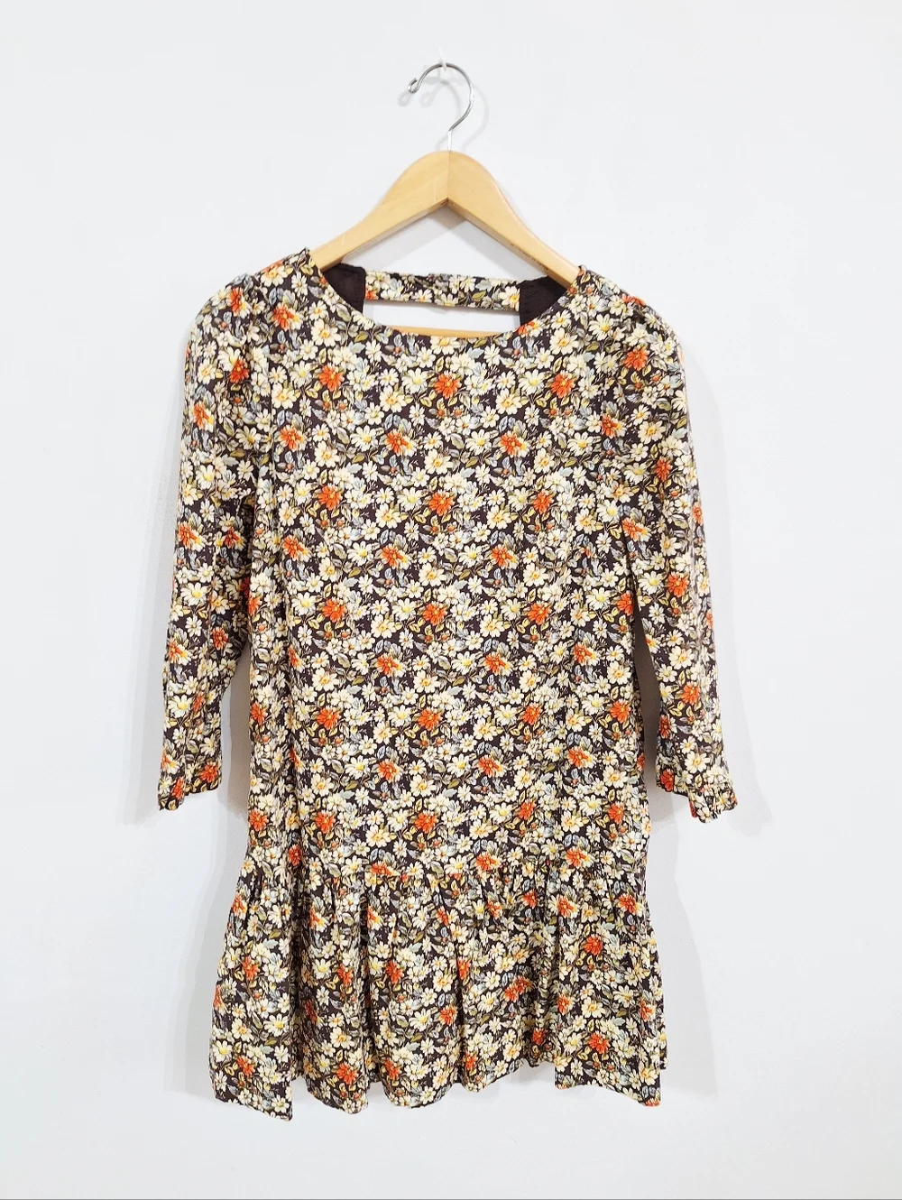 Free People The Avenue Floral Mini Dress Cutout Ruffle – XS